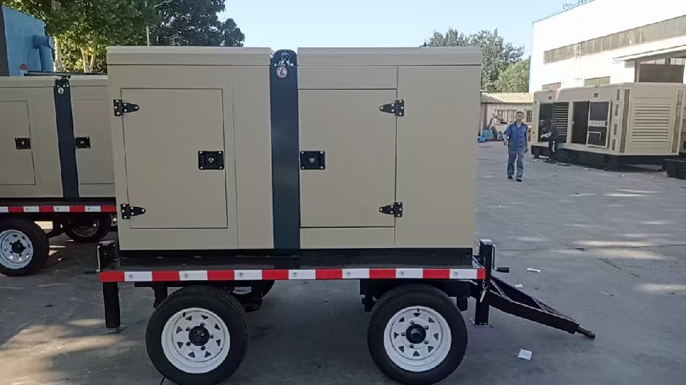 濰柴發(fā)電機組移動拖車交付多臺